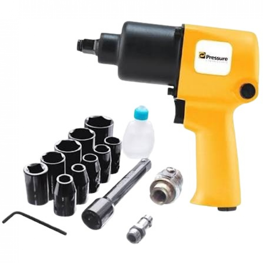 Kit Chave de Impacto 1/2 com 17 peças