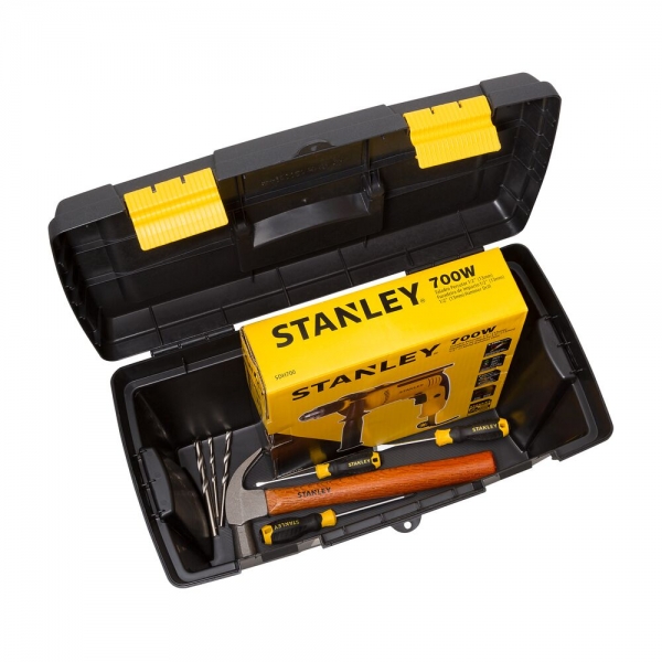 Kit Furadeira de Impacto 1/2Pol 700W C/ 3 Brocas P/ Concreto