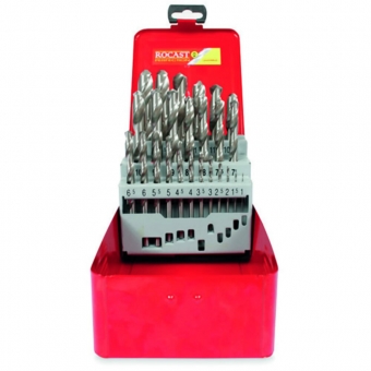 Jogo de Brocas Para Ferro 25 peças