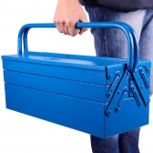Caixa Sanfonada 5 Gavetas Para Ferramentas - Azul