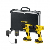 Kit Parafusadeira / Furadeira de Impacto 3/8 Pol. + Chave de Impacto 1/4 Pol. C/Bateria 12V Li-Ion