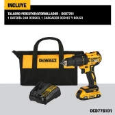 Parafusadeira Furadeira de Impacto Brushless 1/2 Pol. 20V com Bateria Lítio-Íon 2Ah Carregador Bivolt