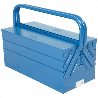 Caixa Sanfonada 5 Gavetas Para Ferramentas - Azul